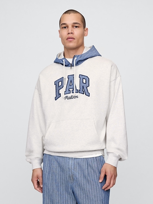 Image number 1 showing, Gap × Malbon Heavyweight French Terry Logo Hoodie