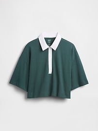 Organic Cotton VintageSoft Heavyweight Crop Polo Shirt