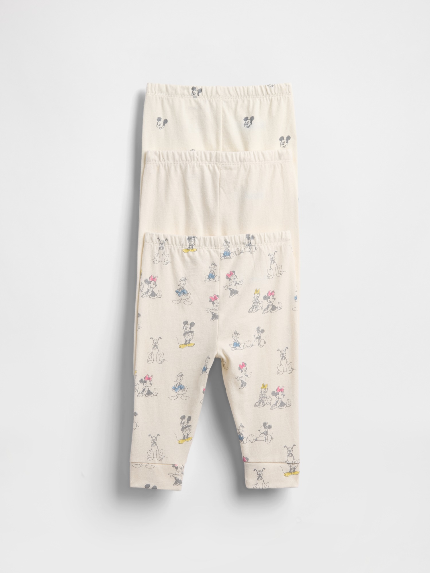 Детские брюки Gap × Disney Baby Organic Cotton Pull-On Pants (3-Pack) — фото 2