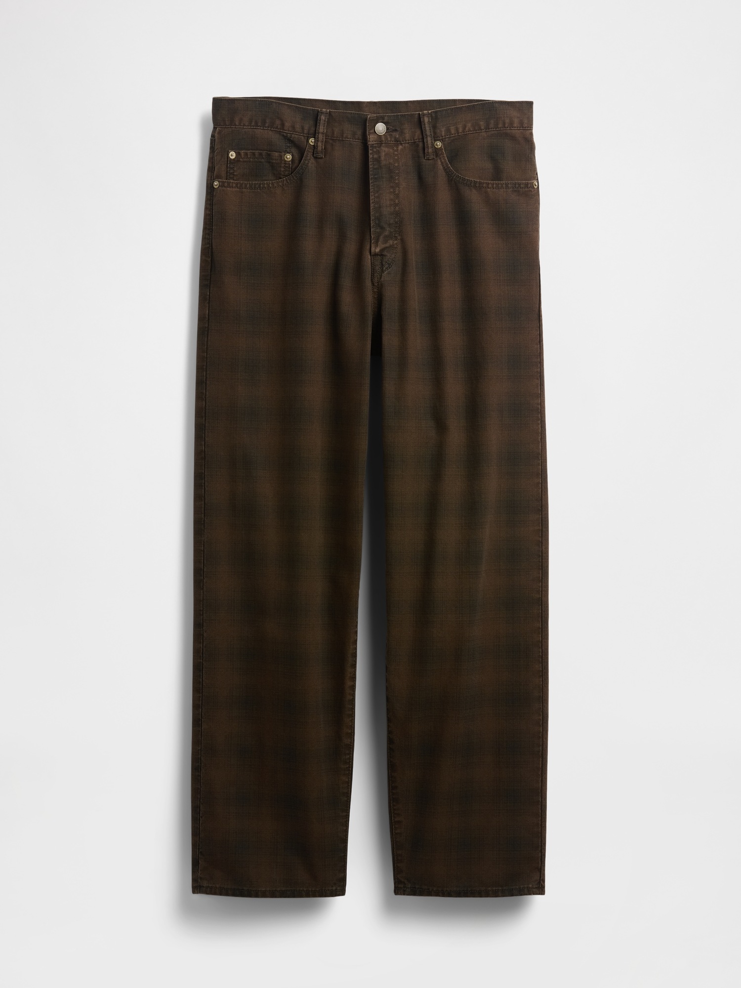 Мужские джинсы Gap Plaid Canvas Baggy Jeans — фото 6