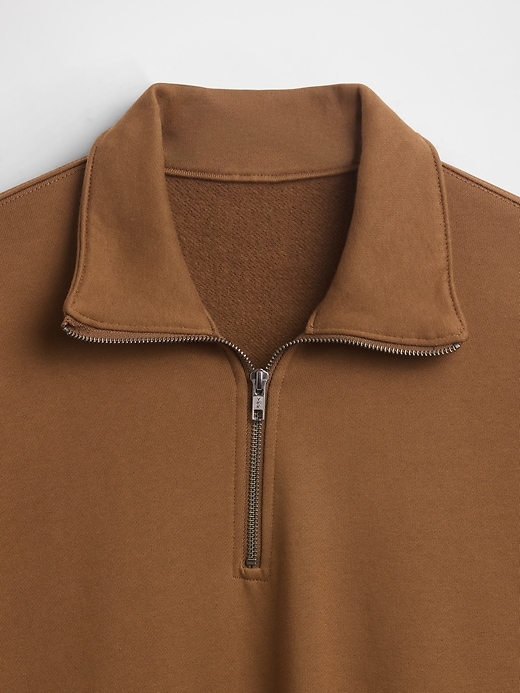 Image number 4 showing, Heavyweight Oversized Quarter-Zip Pullover