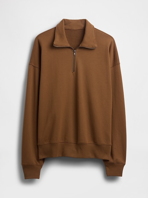 Image number 5 showing, Heavyweight Oversized Quarter-Zip Pullover