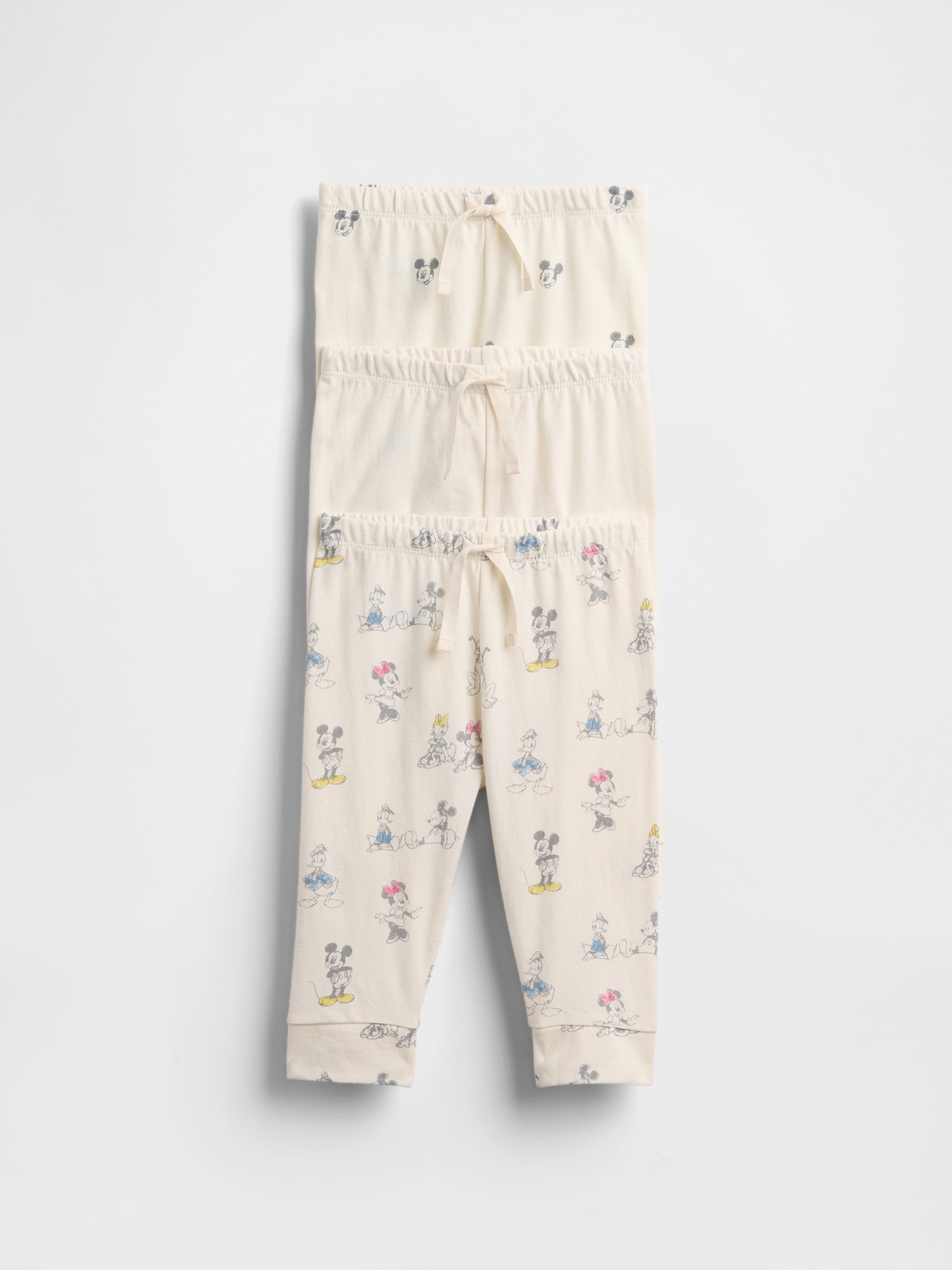 Детские брюки Gap × Disney Baby Organic Cotton Pull-On Pants (3-Pack)