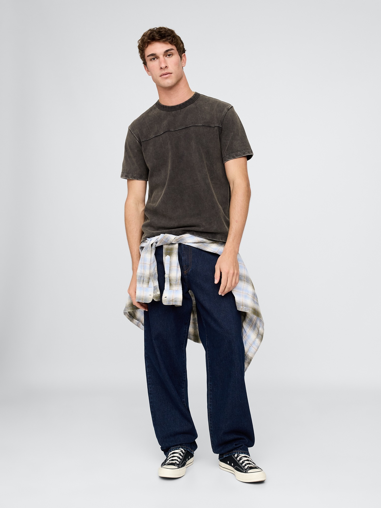 Мужские футболки Gap Pique Relaxed T-Shirt — фото 2