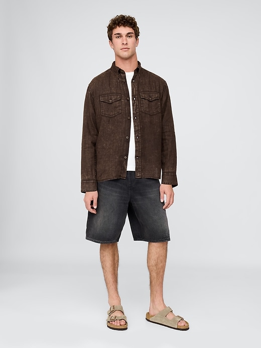 Image number 2 showing, 100% Linen Classic Shirt