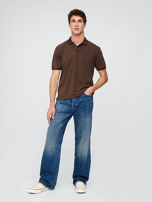 Image number 2 showing, Relaxed Pique Polo Shirt