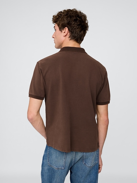 Image number 3 showing, Relaxed Pique Polo Shirt
