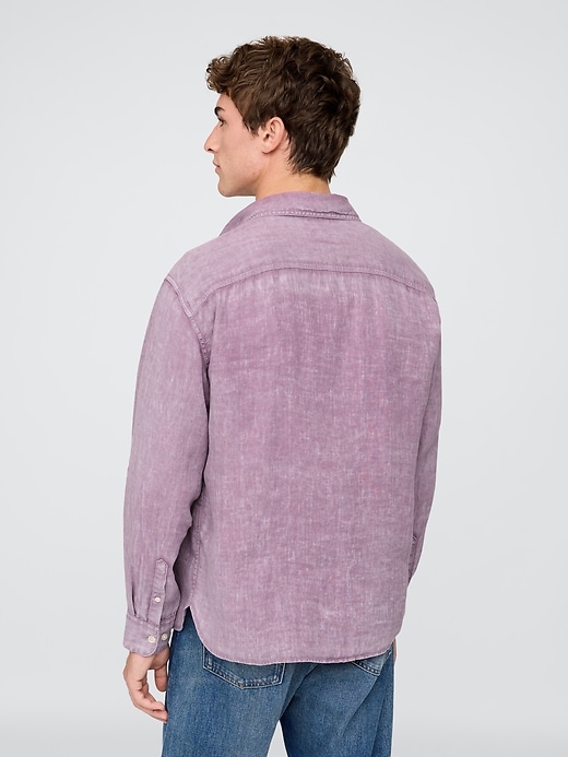 Image number 3 showing, 100% Linen Classic Shirt