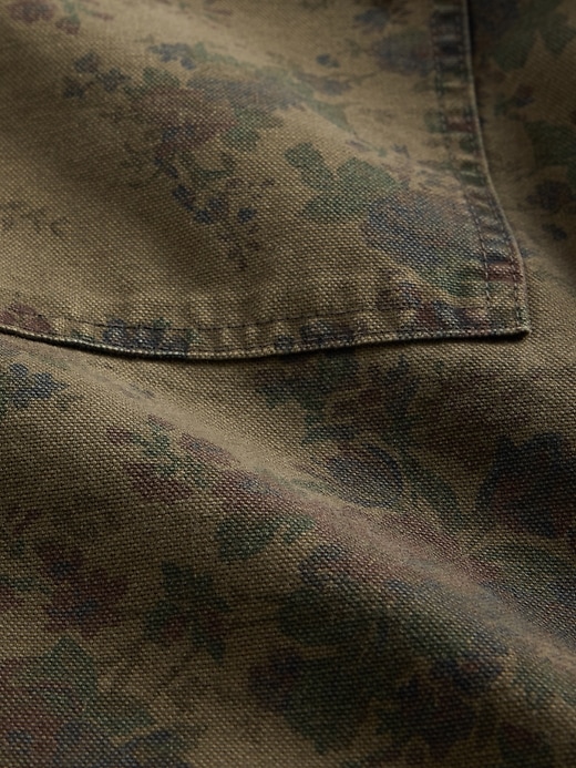 Image number 4 showing, Floral Canvas Denim Overshirt