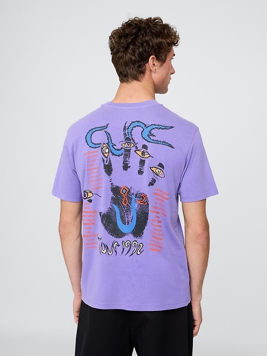 Image number 3 showing, The Cure Wish Tour Relaxed Graphic T-Shirt