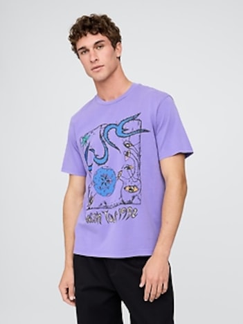 The Cure Wish Tour Relaxed Graphic T-Shirt