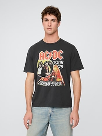 AC/DC 1979 Tour Relaxed Graphic T-Shirt