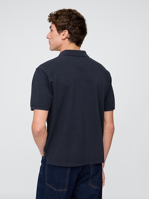 Image number 3 showing, Relaxed Pique Polo Shirt