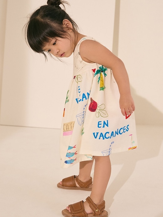 Image number 2 showing, NEXT Toddler Beach Postcard Dress