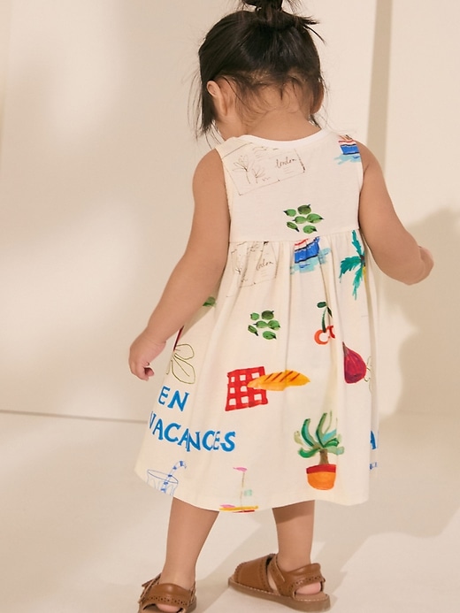 Image number 3 showing, NEXT Toddler Beach Postcard Dress