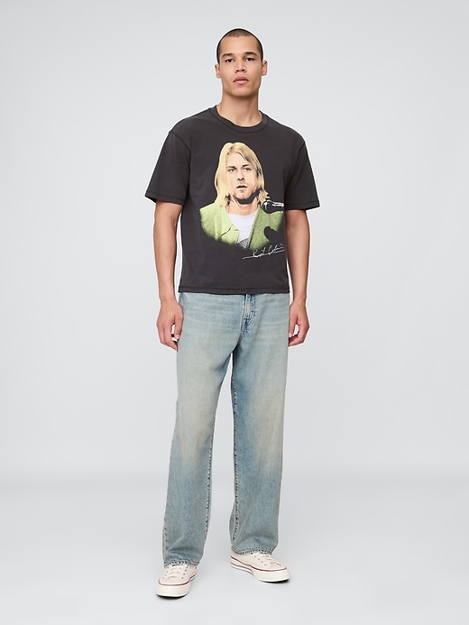 Image number 2 showing, Kurt Cobain Relaxed Crop Graphic T-Shirt