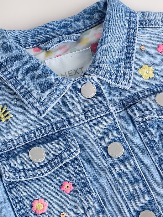 Image number 7 showing, NEXT Toddler Unicorn Denim Jacket