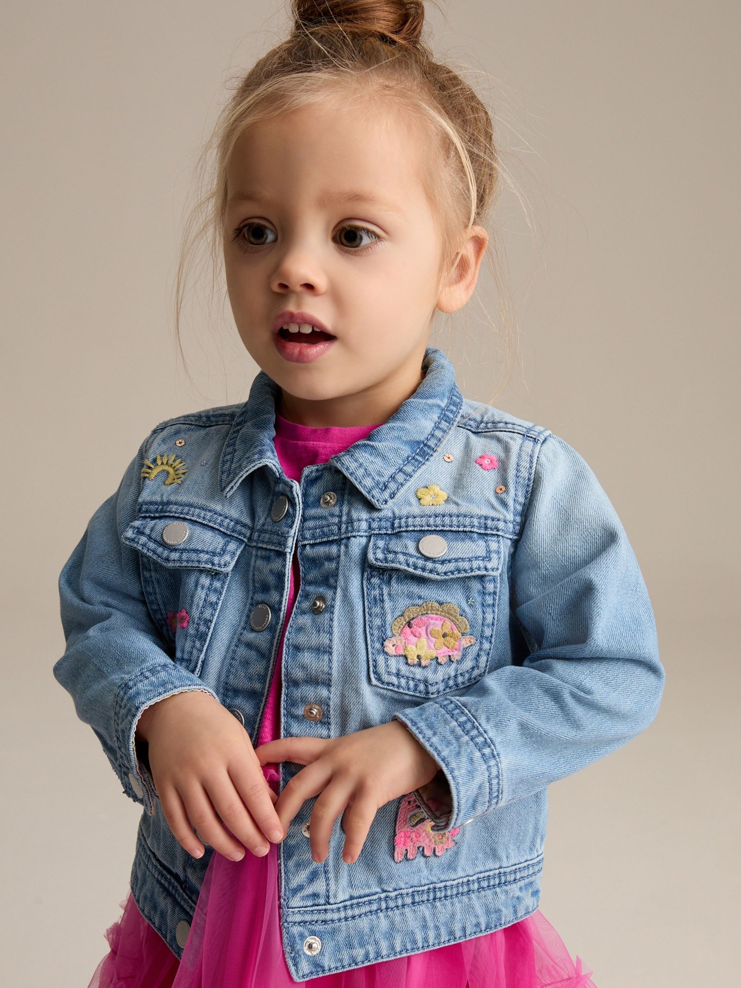 NEXT Toddler Unicorn Denim Jacket