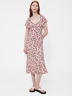 GapStudio Crepe Midi Dress