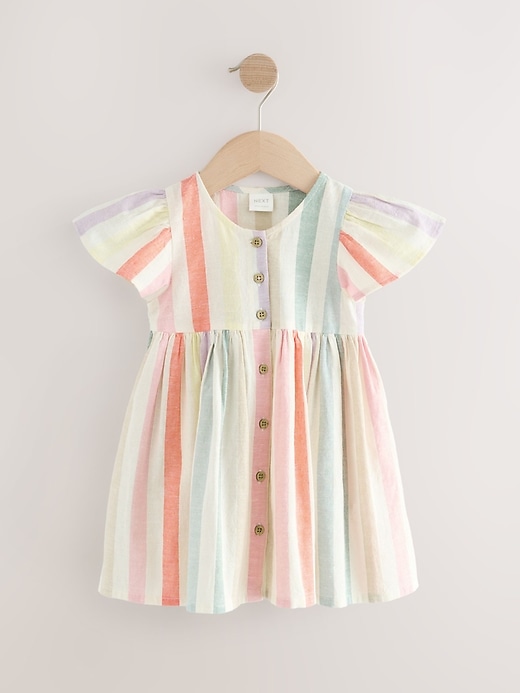 Image number 5 showing, NEXT Toddler  Rainbow Stripe Dress
