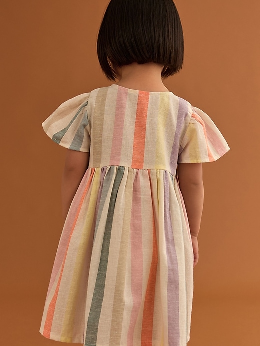 Image number 3 showing, NEXT Toddler  Rainbow Stripe Dress