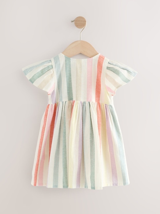 Image number 6 showing, NEXT Toddler  Rainbow Stripe Dress