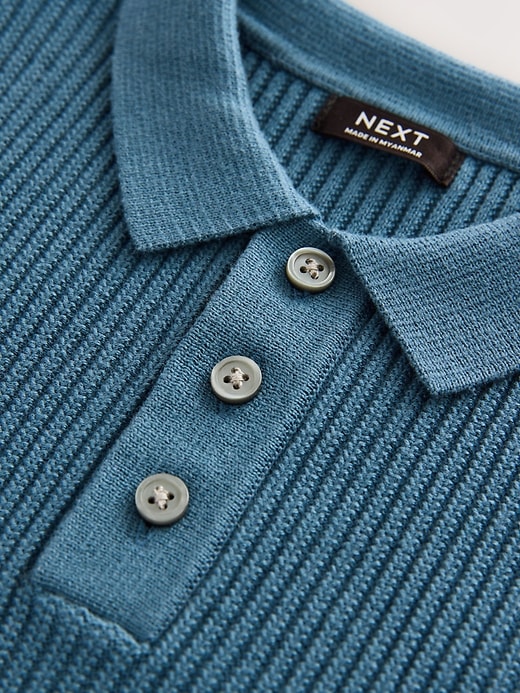 Image number 5 showing, NEXT Toddler Textured Polo Sweater