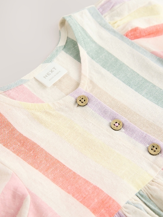 Image number 7 showing, NEXT Toddler  Rainbow Stripe Dress