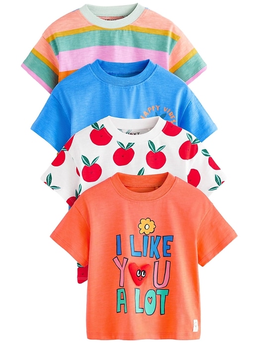 Image number 1 showing, NEXT Toddler Bright Rainbow T-Shirt (4-Pack)