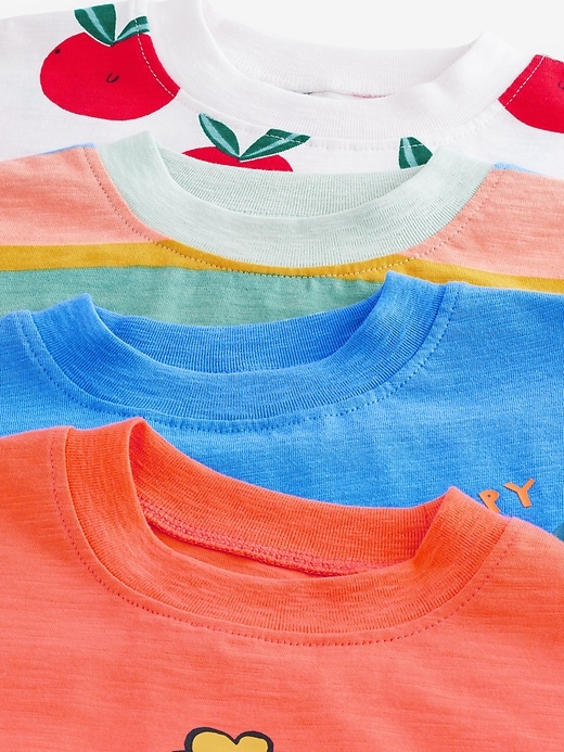Image number 7 showing, NEXT Toddler Bright Rainbow T-Shirt (4-Pack)