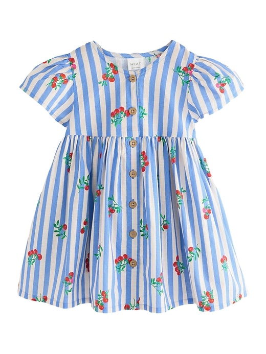 Image number 4 showing, NEXT Toddler Tomato & Stripe Dress