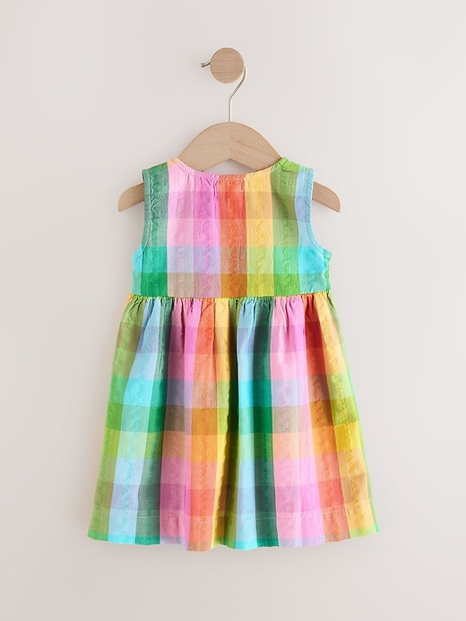 Image number 5 showing, NEXT Toddler Rainbow Check Dress