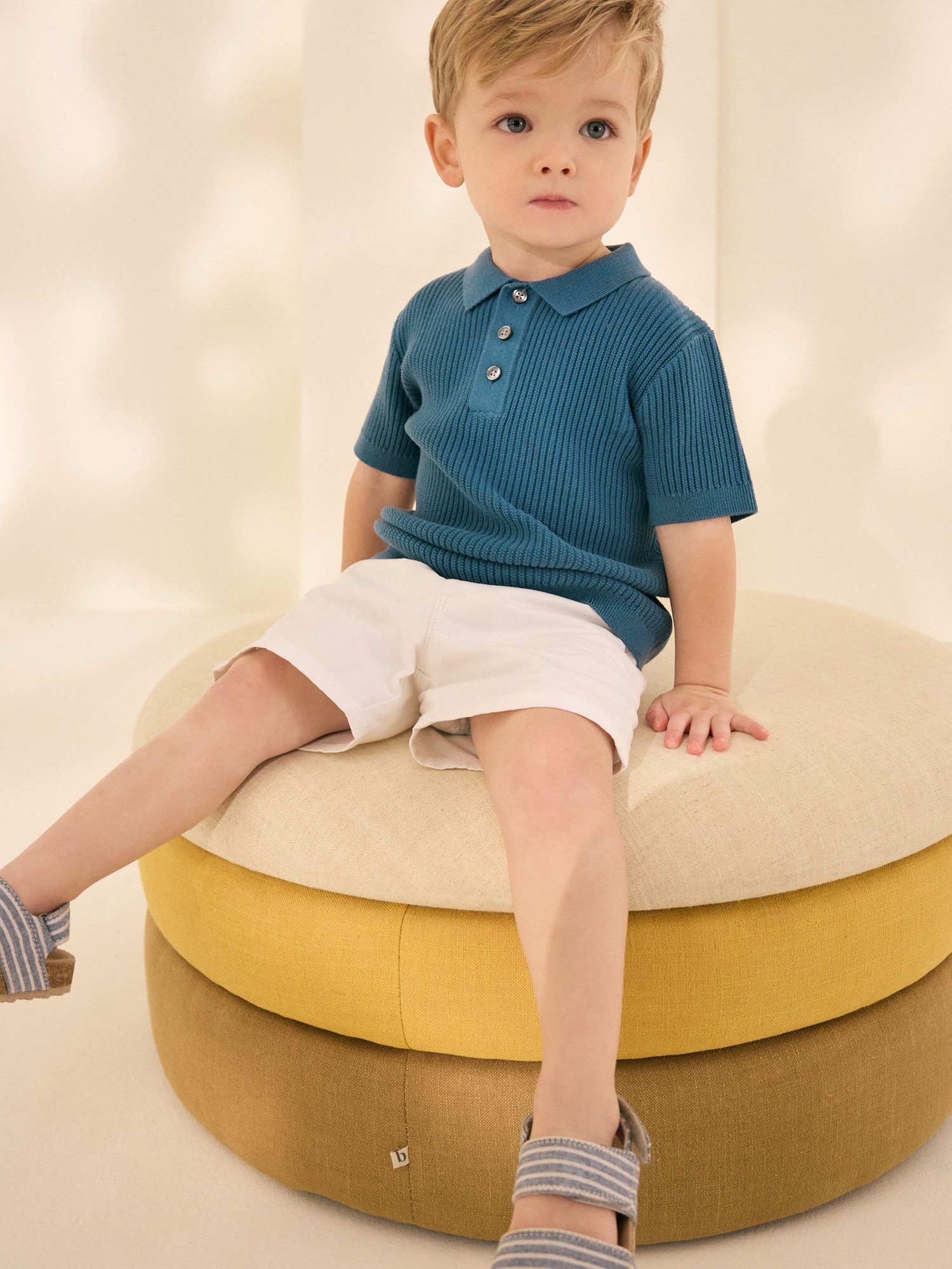NEXT Toddler Textured Polo Sweater