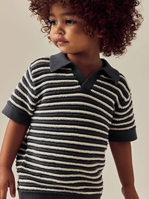 NEXT Toddler  Striped Polo Sweater