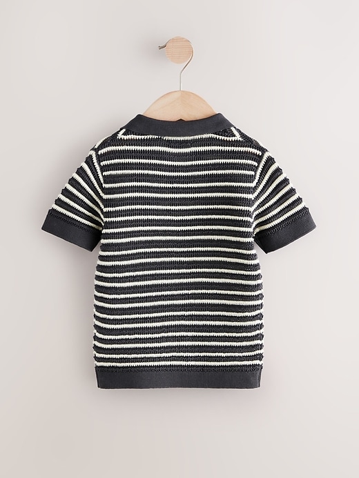 Image number 6 showing, NEXT Toddler  Striped Polo Sweater