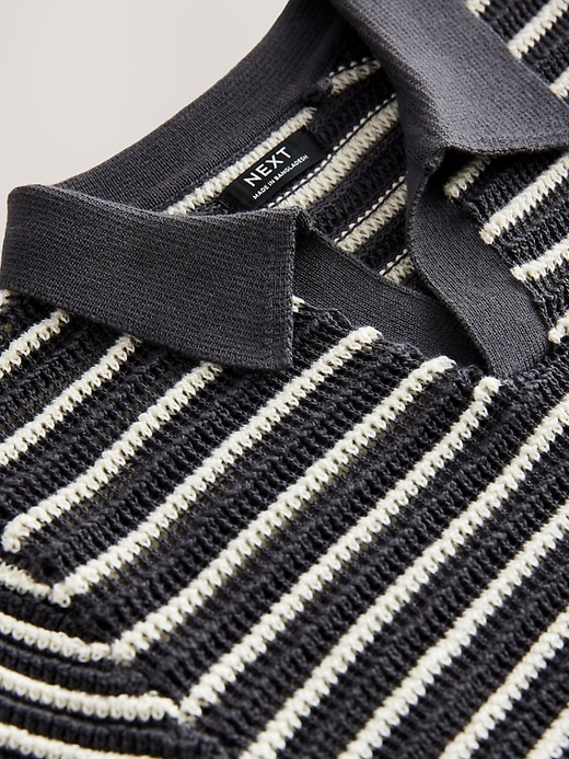 Image number 7 showing, NEXT Toddler  Striped Polo Sweater