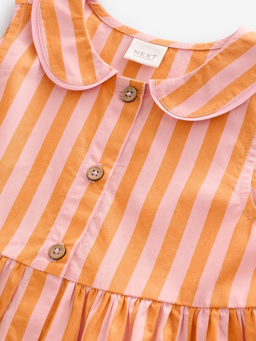 Image number 7 showing, NEXT Toddler Round Collar Stripe Dress