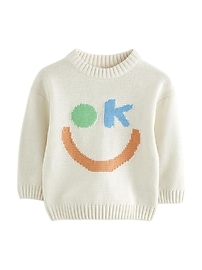 NEXT Toddler Smiley Face Sweater