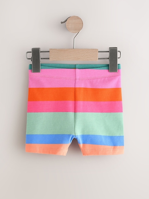 Image number 2 showing, NEXT Toddler Bright Rainbow Cycle Shorts (4-Pack)