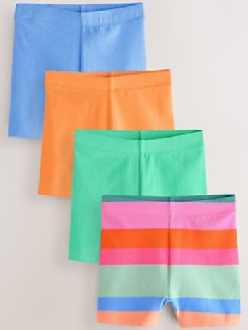 NEXT Toddler Bright Rainbow Cycle Shorts (4-Pack)