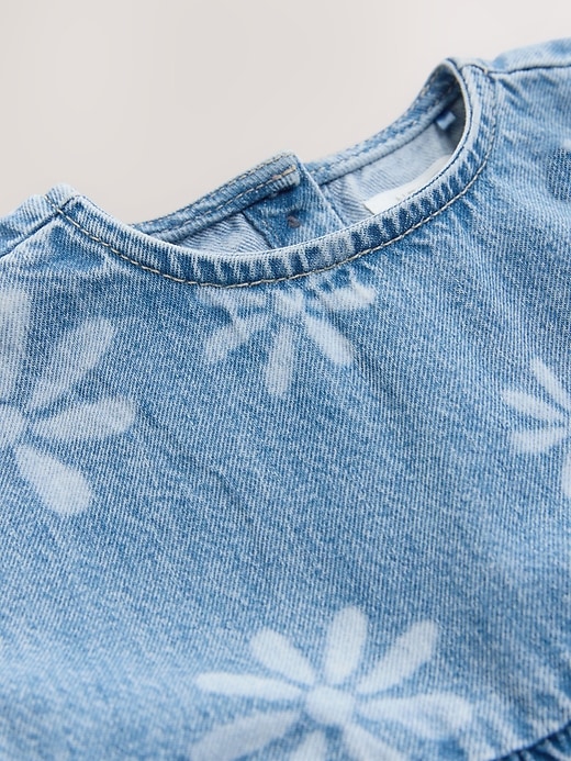 Image number 7 showing, NEXT Toddler Flower Denim Set