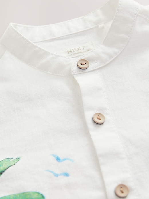 Image number 7 showing, NEXT Toddler Linen-Cotton Racetrack Shirt