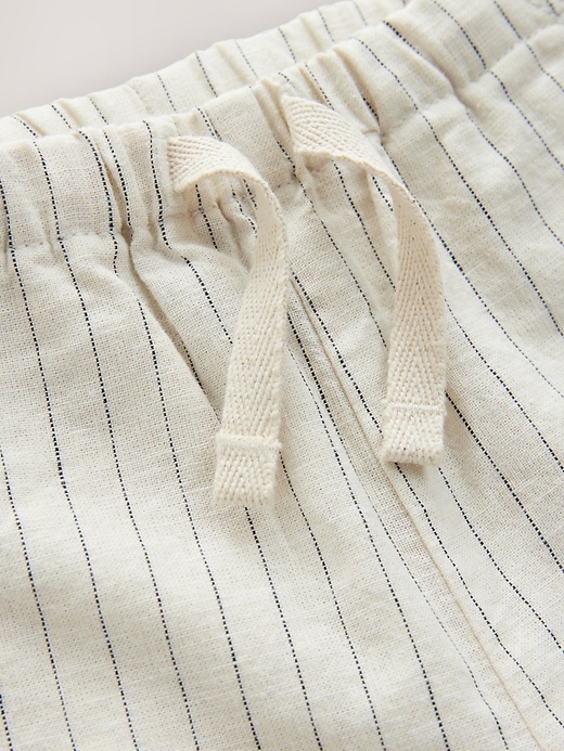Image number 7 showing, NEXT Toddler Linen-Cotton Striped Shorts