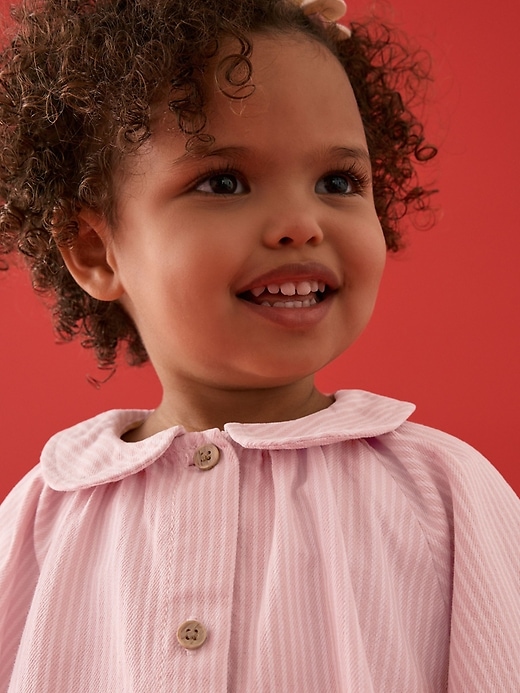 Image number 4 showing, NEXT Toddler Stripe Denim Dress