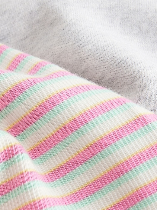 Image number 7 showing, NEXT Toddler Rainbow Sweatshirt & Flare Leggings Set