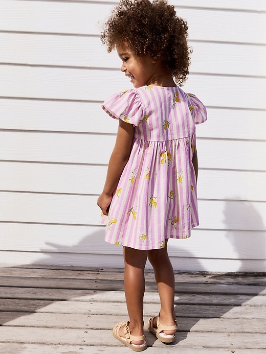 Image number 2 showing, NEXT Toddler Stripe Button-Down Dress