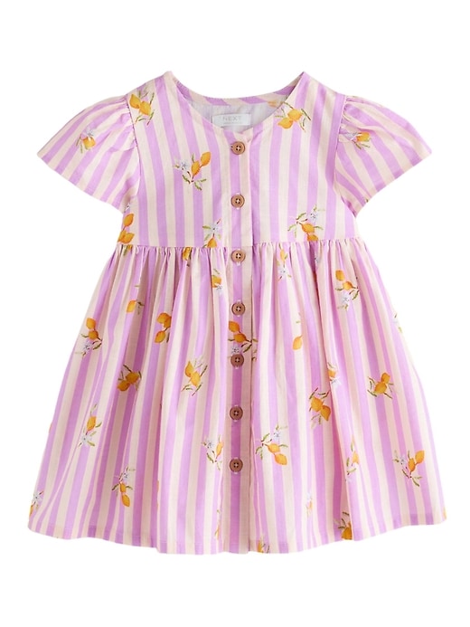 Image number 5 showing, NEXT Toddler Stripe Button-Down Dress