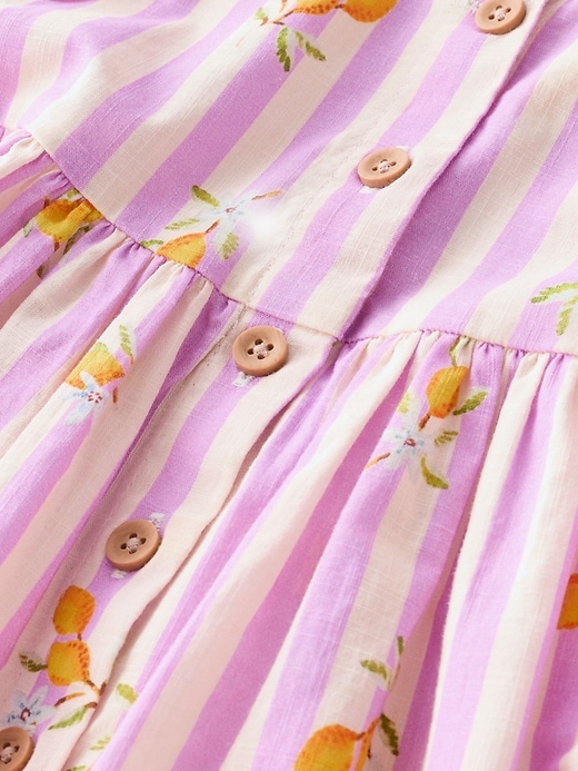 Image number 6 showing, NEXT Toddler Stripe Button-Down Dress