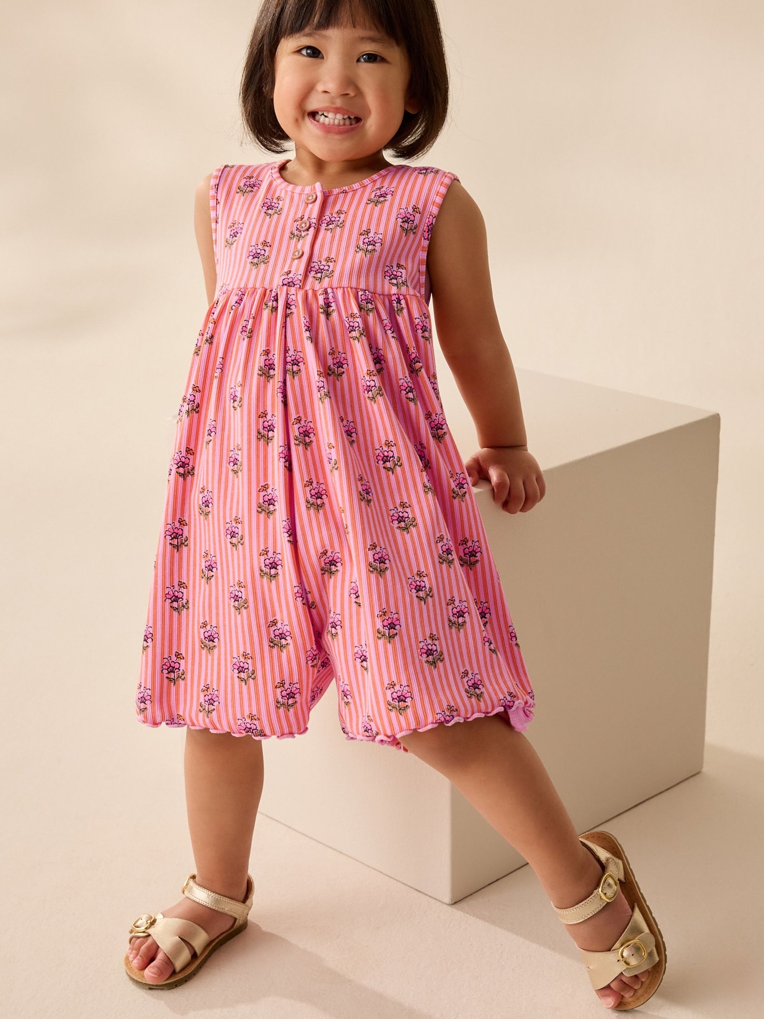 NEXT Toddler Ribbed Playsuit