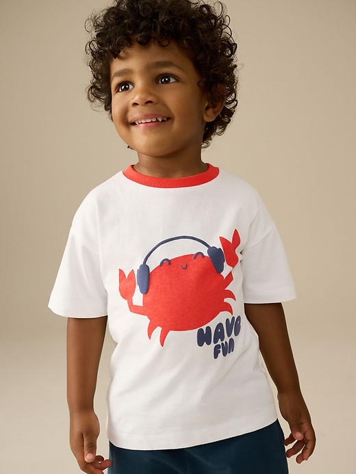Image number 1 showing, NEXT Toddler Crab Graphic T-Shirt